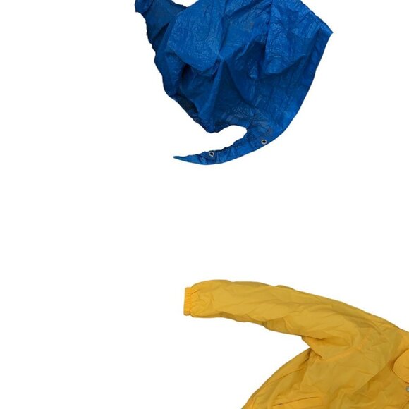 VINTAGE Nike Jacket White Tab Yellow Nylon Cotton Lined - Picture 10 of 13